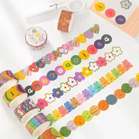 DIY Cute Washi Tape Stickers Decorative Scrapbook Stickers for Journal Planner Techo Kawaii Cartoon Aesthetic Stationery Supply