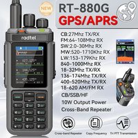 Radtel RT-880G Ham Radio Handheld Transceiver, Air Band Receive One Key Frequency Match Multi Band Portable Walkie Talkie