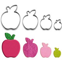 Plastics Moulds,Four Specifications Cartoon Vegetables and Fruits,Little Apple,Cake Fondant Tool,Cookie Sushi and Fruit Cutters