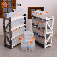 5Pcs Dollhouse Mini Storage Box Clear Toolbox Model Dollhouse Home Home Decoration Dolls House Micro Scene Decor Props