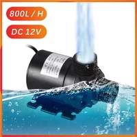 12V Solar Powered Water Pump Set 800L/H, Ultra-quiet Submersible Pump for Fish Pond, Garden Fountain and Decoration