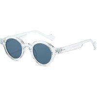 AliExpress NONE Trending Double Color Round Sunglasses Rivets Decoration Clear Lens Retro Sun Glasses UV400 Y2K Glasses for Women & Men