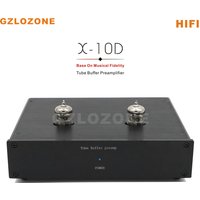 Black/Silver HIFI Finished Tube Buffer Preamplifier Base On Musical Fidelity X-10D Preamp