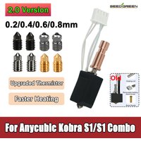 For Anycubic Kobra S1 Hotend ceramic Nozzle Kobra S1 Combo Head S1C 3d Printer 24V 48W Rapid heating 320℃ 3d Printer Accessorie
