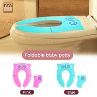 Kids Travel Potty Seat with Anti-Slip Mat, Portable Folding Design for Hygienic & Secure Public Toilet Use