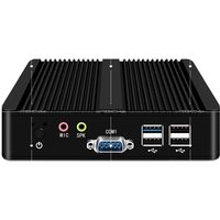 Mini PC J1900 J4125 N100 Dual NIC Fanless Micro Computer Quad-Core Low Power