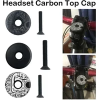 Bicycle Headset Carbon Top Cap Hot Sale For Road/mountain Bikes Bike Stem 28.6mm 1 1/8" Steerer Fork Tube Headset Cap Cover