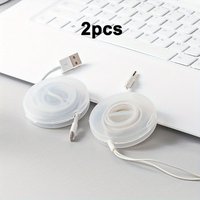 2PCS Cord Organizer, Cord Keeper, Cable Organizer USB Holder, Cable Management, Earbud and Charging Cable Winder and Organizer