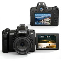 68MP HD Digital Camera DSLR Digital Camera With Flip Screen Viewfinder Knob & Beauty Function Photography Accessories