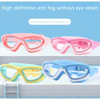 New High-definition Kidsren's Swimming Goggles For Boys Girls Anti-fog Swimming Goggles Large-frame Goggles Comfortable Silic