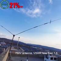 750V Positive V short wave antenna 5-band low-noise short-wave antenna with high efficiency shortwave antenna