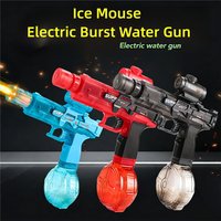 Automatic Electric Water Gun Rechargeable Light Blaster for Kids Adults Summer Outdoor Pool Beach Toy Large Capacity ABS
