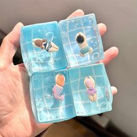 Maltose Mochi Squishy Swimming Pool Slow Rising Fidget Toy Soft Sensory Stress Relief Squeeze Toy Decompression Holiday Gifts