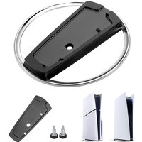 PS5 Pro/Slim Console Vertical Stand, Aluminum Alloy Base with Screw, Anti-Slip Stable Holder, PlayStation5 Stand Accessories