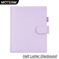 Moterm Discbound Series Half Letter Cover Genuine Pebbled Grain Cowhide Junior Expansion Disc Bound Organizer Journal Agenda