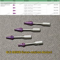 10Pcs Dental Multi unit Screw Retained Abutments 0° TAN For Straumann BLX RB WB Dental Implant Accessories