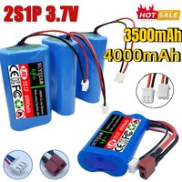 18650 7.4V Battery 2S1P Lithium-ion Battery Pack with XH2.54 Plug 2600mah 3000mah 3500mah 4000mah Rechargeable Battery + PCB