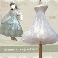 Fashion White Petticoat JK Lolita Ball Gown Petticoats Cosplay Breathable Crinoline Skirt