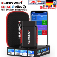 2026 KONNWEI KDIAG Bluetooth 5.0 Auto-Diagnosegerät für das gesamte System, OBD2, Fehlercodeauslese, Löschen von Fehlern, ECM, EPB, DPF, Öl-Reset, SRS, SAS, TPMS-Sensor-Scanner für iOS & Android,