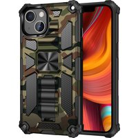 New For iPhone 11 12 13 14 15 16 PLUS 17 Pro MAX 17Air Hybrid Armor Military Grade Camouflage Built-in Kickstand Case