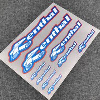 1SET 20cm Motorcycle Handlebar Style Waterproof Vinyl Sticker Set For Bike Decor, Multiple Sizes