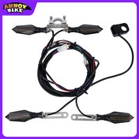 LED Bicycle Flashlight Motorcycle Taillight Turn Signals Front Rear Flasher Lamp Lights Accessories Cycling Mountain Bike
