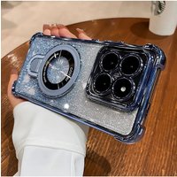 Fashion Electroplating Glitter Glossy Case For Xiaomi 17T Pro 17Max 15T 15 Pro 14T Pro Magnetic Bracket Shockproof Protect Cover
