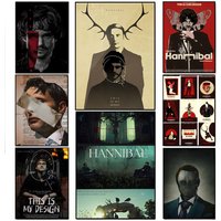 Horror H-Hannibal Poster Poster HD Waterproof Wall Sticker Bar Living Room Decor Gift