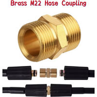 Brass Pressure Washer Hose Converter: M22-15mm Male to M22-14mm Male Thread Adapter for High Pressure Systems