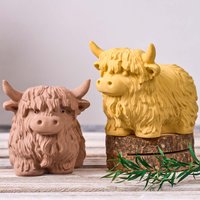 3D Highland Yak Silicone Candle Mold DIY Animal Ornaments Crafts Making Aromath Soap Plaster Resin Casting Molds Home Decor