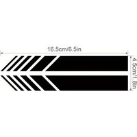JDM Reflective Car Stickers - Classic Stripes Vinyl Decals, Self-Adhesive for Easy Install - Fit Any Car Body - Waterproof, 4pcs