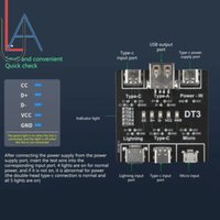 LUA DT3 Board Data USB C Connector Cable Short Detection on Off Led Tool for Ios Android Type-c Micro Tester Sd Circuit Diagnose image 4
