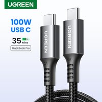 UGREEN PD100W USB C Cable Type C to Type C for iPhone 17 Laptop MacBook Samsung S26 Fast Charging Charger Cord QC4.0 5A 480Mbps