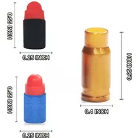 100 Soft Foam Bullets + 32 Shells For Glock Toy Gun Colt Pistol Shooting Games Kids Toys Dropship Shopify
