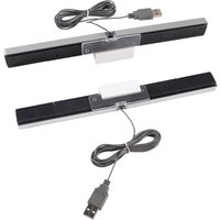 USB Sensor Bar for Wii, Replacement Wired Infrared Ray Sensor Bar for Nintendo Wii and Wii U Console