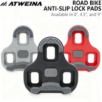 AliExpress NONE ATWEINA Anti-slip TPU Road Bicycle Cleats Pedal Pads Wear-resistant Cycling Locking Pedal Cleats Set For LOOK KEO 0/4.5/9 Degree