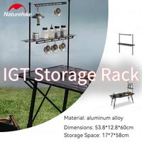 Naturehike 2026New Storage Rack For IGT02 Camping Table Aluminum Portable Pinic Travel Multifunctional IGT Module CNK26PJ010
