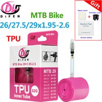 DiFEN 56G/58G/62G MTB Bike TPU Inner Tube 26/27.5/29 1.95-2.6 Mountain bike French Presta Valve FV 45MM Ultra-Light Tire tubes