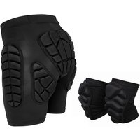 AliExpress Lixada Outdoor Protective Ski Shorts + Knee Pads Set Waterproof Skateboarding Snowboarding Skiing Shorts for Women Men XXL