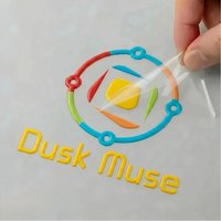 50pcs Personalized Stickers Logo Custom Sticker Designed 3D Transfer Sticker Wedding Labels UV DTF Company Waterproof Car Bottle