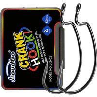 Fishing Offset Worm Hook Offset Fishing Hooks Round Bend Offset Worm Hooks Wide Gap Hooks with Barbed Shank Jigs
