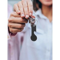 4 Pcs Bottle Opener Key Chain Shopping Trolley Token Pendant Trolley Remover Key Ring Universal Cart Token For Carts Lab Carts