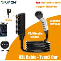 WYŁADOWACZ WUFEN V2L Wtyczka Schuko V2L Typ 2 Obsługa MG BYD SERES 5 Geely ZEEKR LYNK&CO Chery DEEPAL GWM Wyładowanie dla samochodów Typu 2