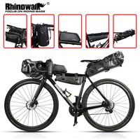 Rhinowalk Bike Bag Set Waterproof Bicycle Pannier Handlebar Bags Frame Top Tube Bag MTB Saddle Bag Travel Water Bottle Bag