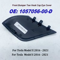 High Quality 1057056-00-D 105705600D for Model X Model S 2016 2017 2018 2019 2020 2021 Black Front Bumper Tow Hook Cap Eye Cover
