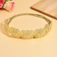 Moroccan-style bride belt jewelry, rope, chain, metal gold-plated, hollowed-out pattern vintage wedding dress performance belt