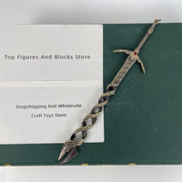 Godslayer's Greatsword Model - 22cm/8.66in Zinc Alloy Replica, Non-sharp, Rust-resistant, Perfect for Elden Fans, Ring Collector