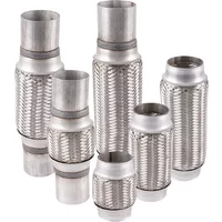 Double layered automobile exhaust pipe expansion joint woven corrugated pipe stainless steel exhaust muffler