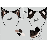 New Lynx Set Cosplay Prop Lynx Ears Hairhoop Headwear Headband Tail Custom Made Hand Made Work Costume Accessories