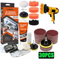 Headlights Restoration Kit Car Headlight Polisher Restorer Polishing Chemical Polishing Paste Kit Auto Headlamps Wax Sanding